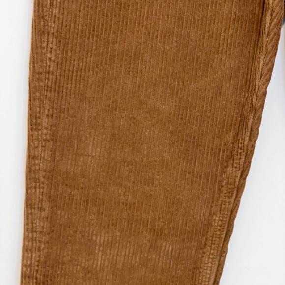 Denim Forum Aritzia Brown Corduroy Pants Size 25 Womens Yoko High Rise Slim 28L - Picture 5 of 16